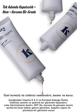 BB Krem SPF 30+ Light | Yüksek Kapatıcılık, Leke Karşıtı ve Aydınlık Etki | 50ml