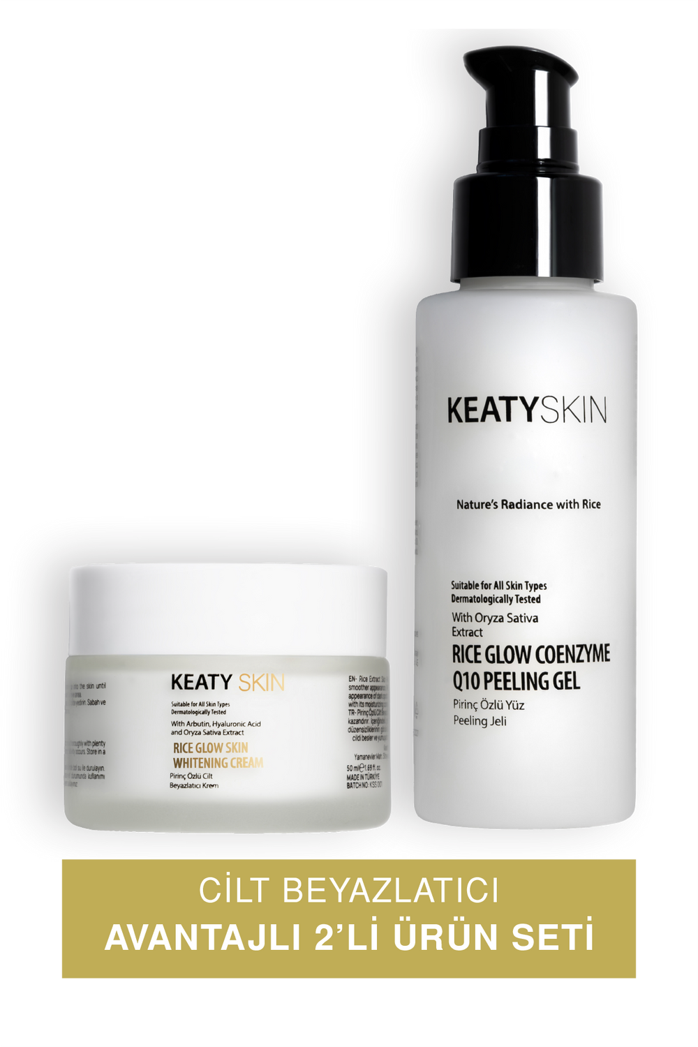 Cilt Beyazlatıcı Set | Peeling 100ml + Beyazlatıcı Krem 50ml