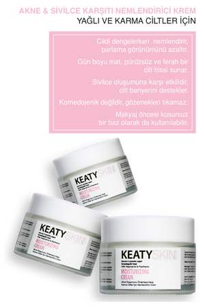 Karma & Normal Ciltlere Özel Günlük Nem Seti | Yağsız Nemlendirici Krem 50ml + Peeling 100ml + Milky Toner 200ml