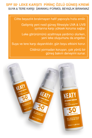 SPF 50+ Pirinç Özlü Leke Karşıtı Güneş Kremi