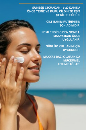 SPF 50+ Pirinç Özlü Leke Karşıtı Güneş Kremi