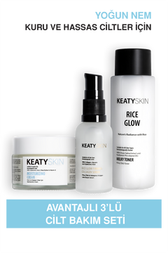 Kuru & Hassas Ciltler İçin Yoğun Nem Seti | Toner 200ml + Serum 30ml + Nemlendirici Krem 50ml | Cilt Bariyerini Güçlendirir, Kızarıklığı Yatıştırır